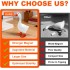 Desk Goose 7 Inches – Magnetic Goose Key Holder for Desktop, Cute Resin Goose Figurine with Strong Magnet Beak, Funny Animal Desk Ornament & Mini Desk Goose for Office & Home
